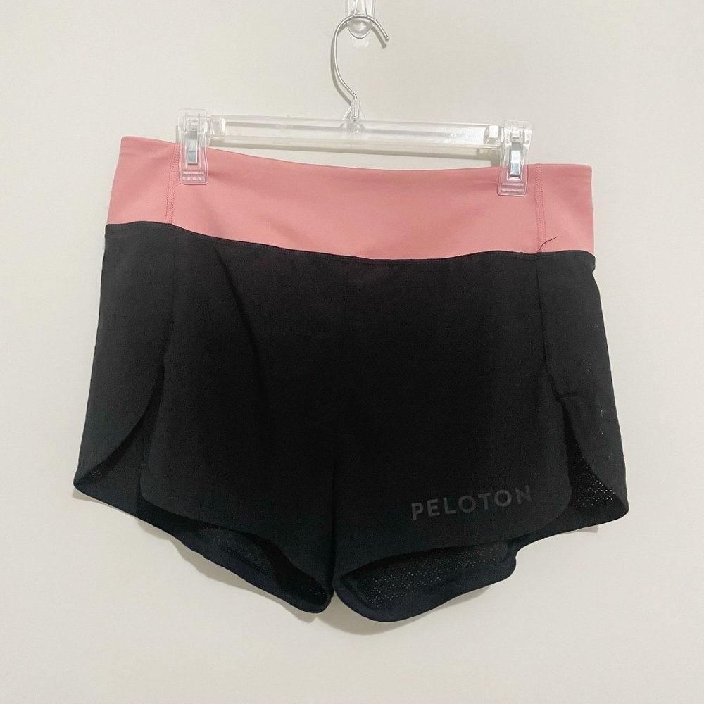 Peloton Shape Size M Black Pink Workout Running Shorts Athletic Bike Bicycle